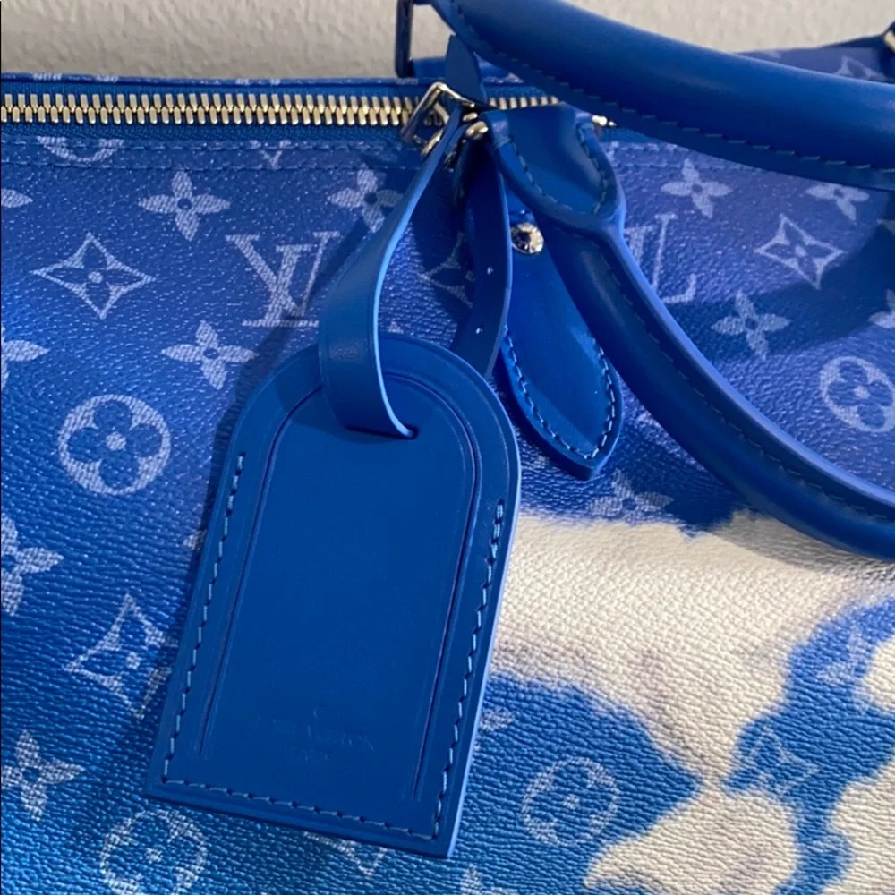 Louis Vuitton Blue Cloud Keepall Virgil Abloh Limited Edition Runway